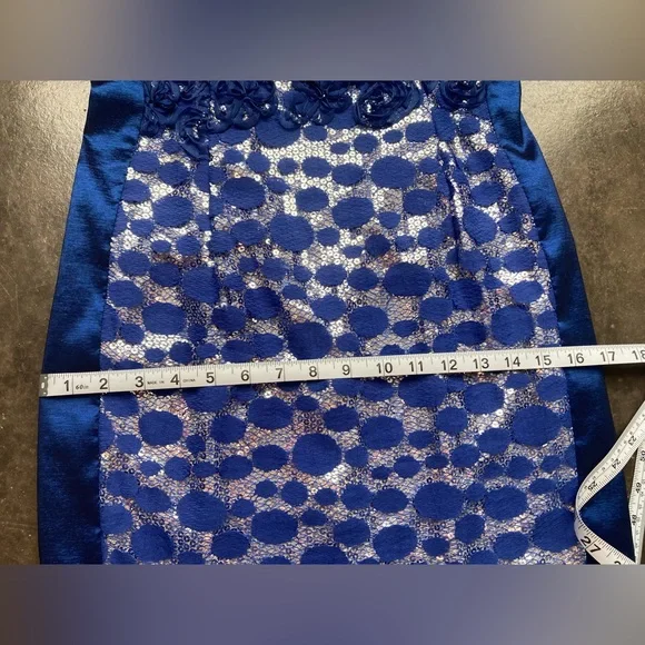 Jessica McClintock Junior’s Women’s Rose Seuqin Dress - SIZE 8 - Picture 13 of 13